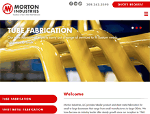 Tablet Screenshot of mortonind.com